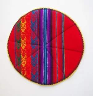 南米ペルーから　伝統柄の鍋敷き　Pot mat with traditional Andean patterns