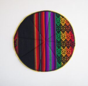 南米ペルーから　伝統柄の鍋敷き　Pot mat with traditional Andean patterns - 画像 (7)