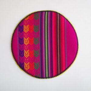 南米ペルーから　伝統柄の鍋敷き　Pot mat with traditional Andean patterns - 画像 (6)