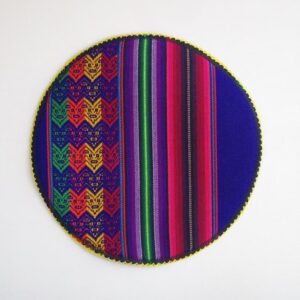 南米ペルーから　伝統柄の鍋敷き　Pot mat with traditional Andean patterns - 画像 (2)