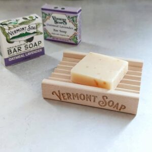 ソープディッシュ ロゴ入り Soap Dish with Vermont Soap Logo - 画像 (3)