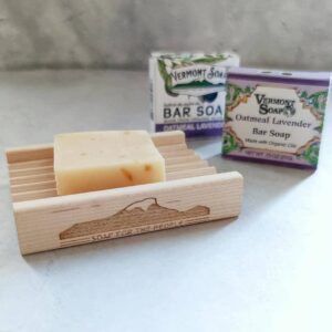 ソープディッシュ ロゴ入り Soap Dish with Vermont Soap Logo - 画像 (4)